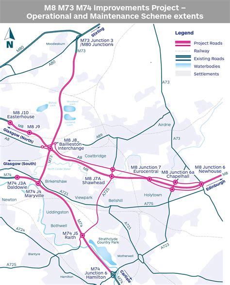 m8 connector junction box|m8 motorway junctions map.